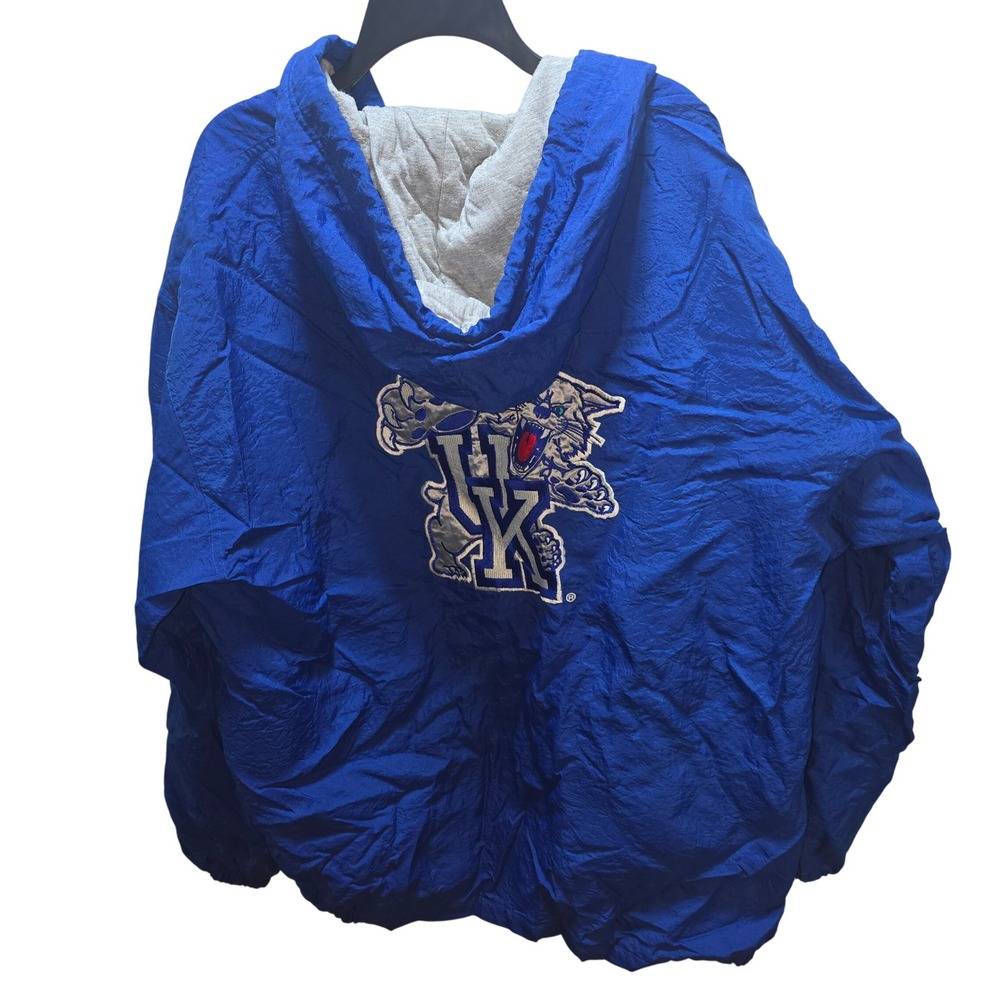 Vintage Starter Kentucky Wildcats Windbreaker Jacket Full Zip‎ Blue Mens